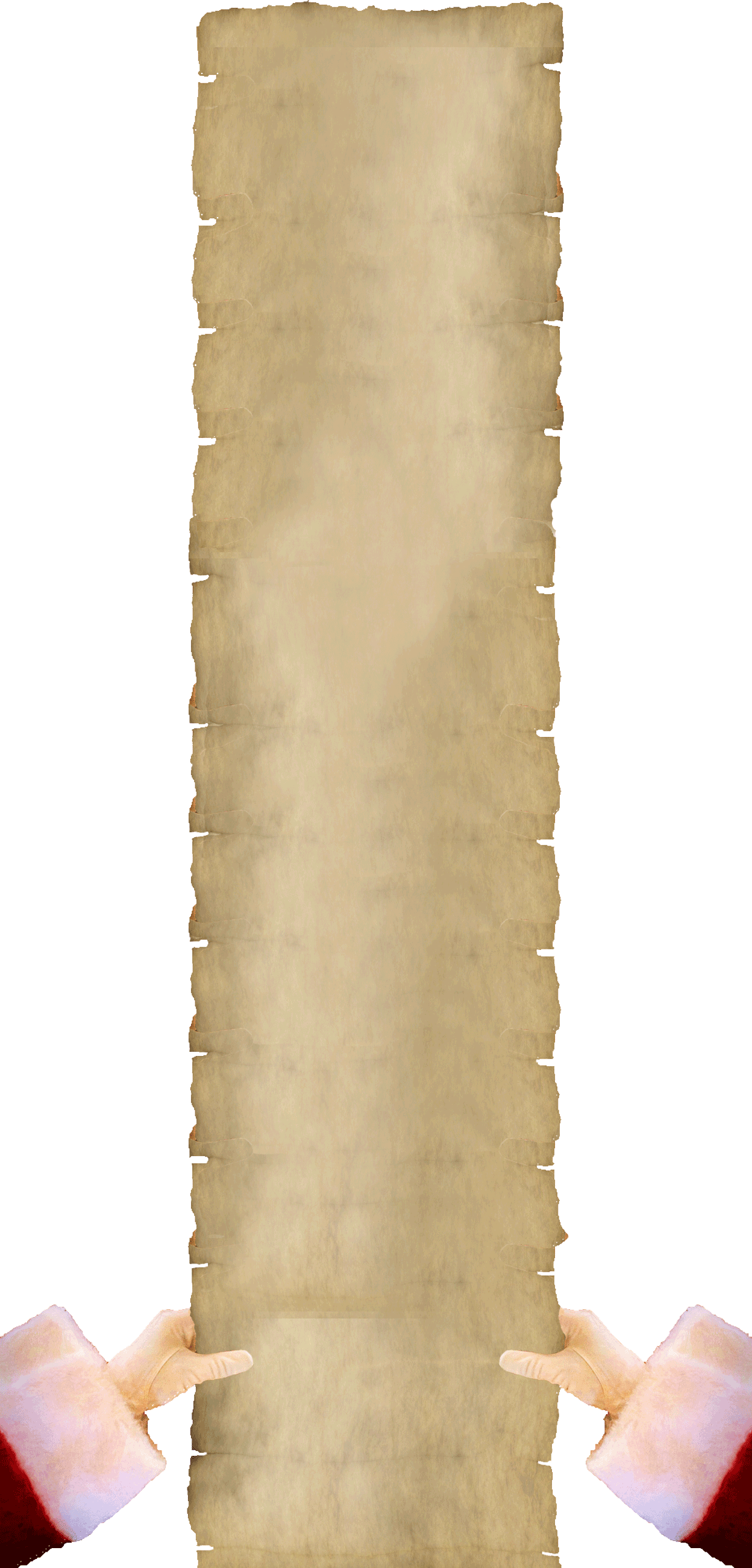 Santa's List in Hands